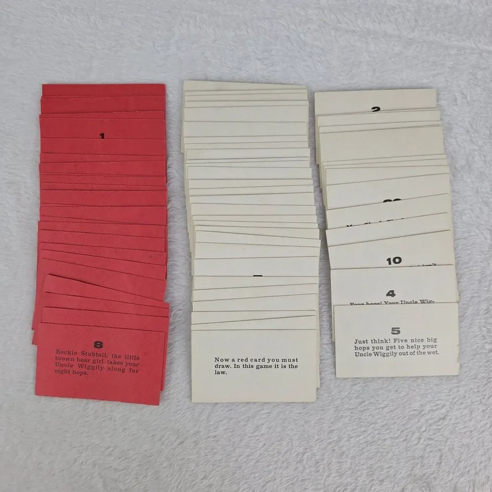 Vintage Uncle‎ Wiggily Game Replacement Question Cards Lot 1967